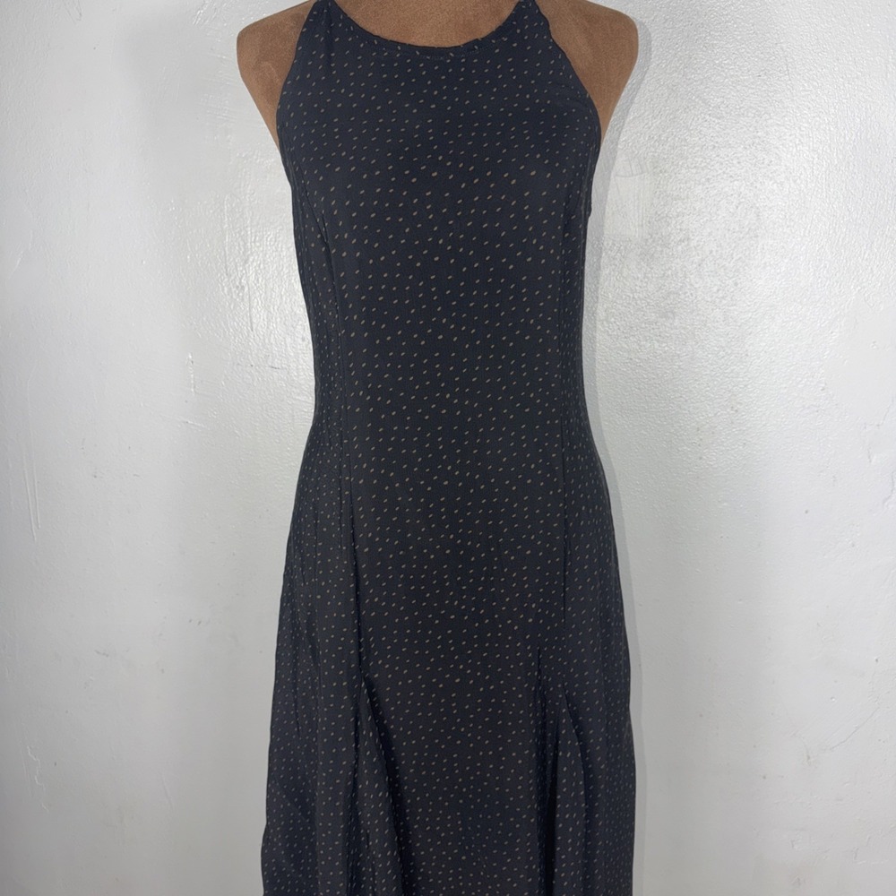Cleobella‎ Spaghetti Strap Black And Beige Slip Maxi Dress Xs